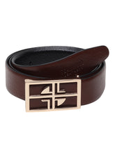 Load image into Gallery viewer, Teakwood Genuine Leather Brown Belt
