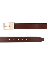Load image into Gallery viewer, Men Black & Brown Solid Reversible Leather Belt