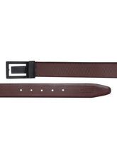 Load image into Gallery viewer, Men Black & Brown Solid Reversible Leather Belt
