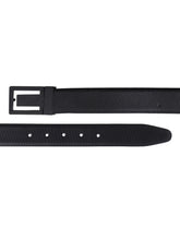 Load image into Gallery viewer, Men Black & Brown Solid Reversible Leather Belt
