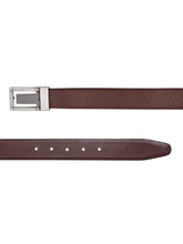 Load image into Gallery viewer, Men Black & Brown Solid Reversible Leather Belt