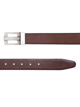 Load image into Gallery viewer, Men Black & Brown Solid Reversible Leather Belt