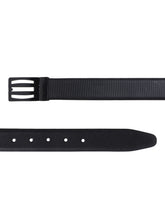 Load image into Gallery viewer, Men Black & Brown Solid Reversible Leather Belt