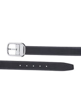 Load image into Gallery viewer, Men Black & Brown Solid Reversible Leather Belt