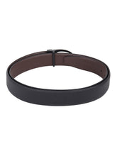 Load image into Gallery viewer, Men Black & Brown Solid Reversible Leather Belt