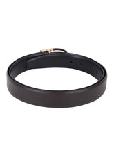 Load image into Gallery viewer, Men Black & Brown Solid Reversible Leather Belt