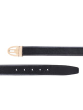 Load image into Gallery viewer, Men Black & Brown Solid Reversible Leather Belt