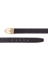 Load image into Gallery viewer, Men Black & Brown Solid Reversible Leather Belt