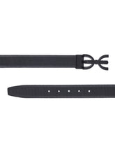 Load image into Gallery viewer, Men Black & Brown Solid Reversible Leather Belt
