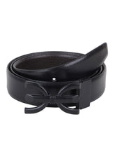 Load image into Gallery viewer, Men Black & Brown Solid Reversible Leather Belt