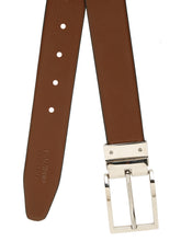 Load image into Gallery viewer, Men Black Textured Genuine Leather Reversible Belt