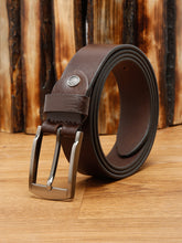 Load image into Gallery viewer, Men Brown Leather Belt - Clearance sale