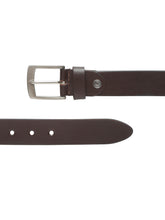 Load image into Gallery viewer, Men Brown Texture Leather Belt