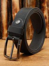 Load image into Gallery viewer, Men Black Leather Belt