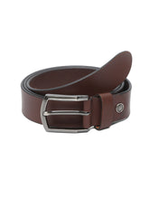 Load image into Gallery viewer, Men Brown Leather Belt