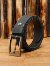 Load image into Gallery viewer, Men Black Texture Leather Belt