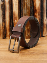 Load image into Gallery viewer, Men Brown Leather Belt