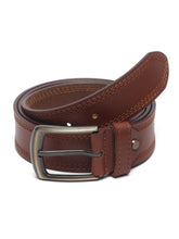 Load image into Gallery viewer, Teakwood Leather Men's Solid Tan Belt - Clearance sale