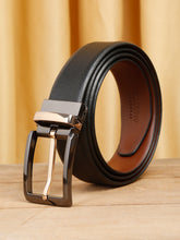 Load image into Gallery viewer, Teakwood Leather Men Teaxtured Black Belt