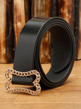 Load image into Gallery viewer, Teakwood Genuine Black Leather Golden Buckle (One Size) - Clearance sale