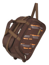 Load image into Gallery viewer, Teakwood Leather Brown Printed Large Duffel Bag