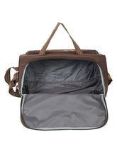 Load image into Gallery viewer, Teakwood Leather Brown Printed Medium Duffel Bag