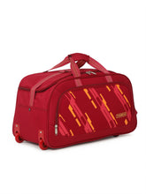 Load image into Gallery viewer, Teakwood Leather Maroon Printed Small Duffel Bag