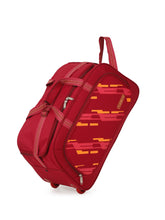 Load image into Gallery viewer, Teakwood Leather Maroon Printed Small Duffel Bag