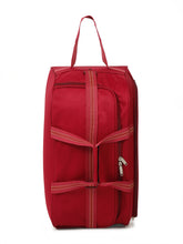 Load image into Gallery viewer, Teakwood Leather Maroon Printed Small Duffel Bag