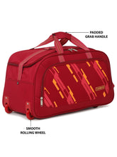 Load image into Gallery viewer, Teakwood Leather Maroon Printed Small Duffel Bag