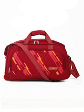 Load image into Gallery viewer, Teakwood Leather Maroon Printed Medium Duffel Bag