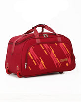Load image into Gallery viewer, Teakwood Leather Maroon Printed Medium Duffel Bag