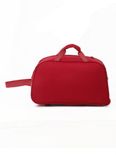 Load image into Gallery viewer, Teakwood Leather Maroon Printed Medium Duffel Bag
