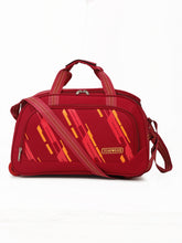 Load image into Gallery viewer, Teakwood Leather Maroon Printed Large Duffel Bag