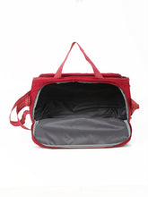 Load image into Gallery viewer, Teakwood Leather Maroon Printed Large Duffel Bag