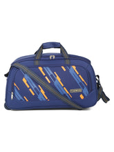Load image into Gallery viewer, Teakwood Leather Navy Blue Printed Small Duffel Bag
