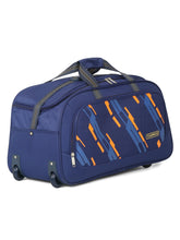Load image into Gallery viewer, Teakwood Leather Navy Blue Printed Small Duffel Bag