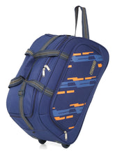 Load image into Gallery viewer, Teakwood Leather Navy Blue Printed Medium Duffel Bag