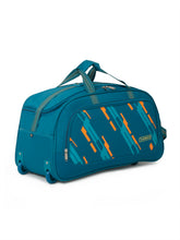 Load image into Gallery viewer, Teakwood Leather Teal Printed Small Duffle Bag