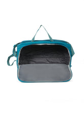 Load image into Gallery viewer, Teakwood Leather Teal Printed Small Duffle Bag
