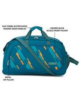 Load image into Gallery viewer, Teakwood Leather Teal Printed Small Duffle Bag