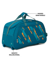Load image into Gallery viewer, Teakwood Leather Teal Printed Small Duffle Bag