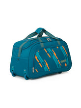 Load image into Gallery viewer, Teakwood Leather Teal Printed Large Duffel Bag