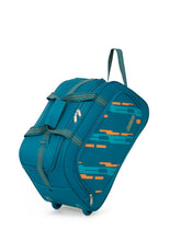 Load image into Gallery viewer, Teakwood Leather Teal Printed Medium Duffel Bag