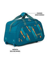 Load image into Gallery viewer, Teakwood Leather Teal Printed Medium Duffel Bag