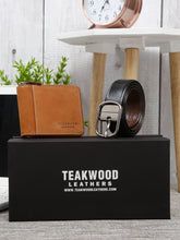 Load image into Gallery viewer, Teakwood Genuine Leather Combo Gift Set