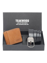 Load image into Gallery viewer, Teakwood Genuine Leather Combo Gift Set