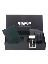 Load image into Gallery viewer, Teakwood Genuine Leather Combo Gift Set