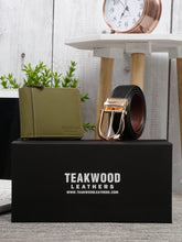 Load image into Gallery viewer, Teakwood Genuine Leather Combo Gift Set