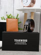 Load image into Gallery viewer, Teakwood Genuine Leather Combo Gift Set
